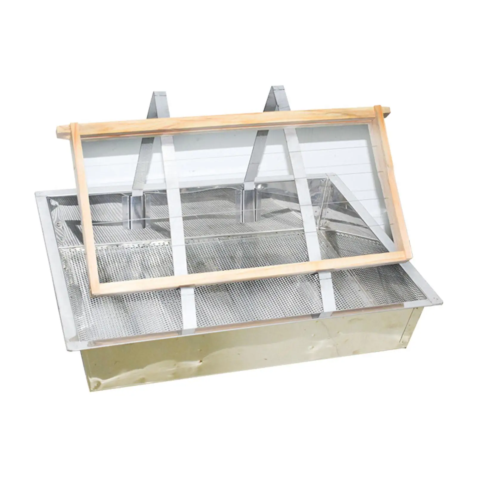 Honeycomb Uncapping Tray Beekeeping Tool Fine Filtration Versatile Stainless 4