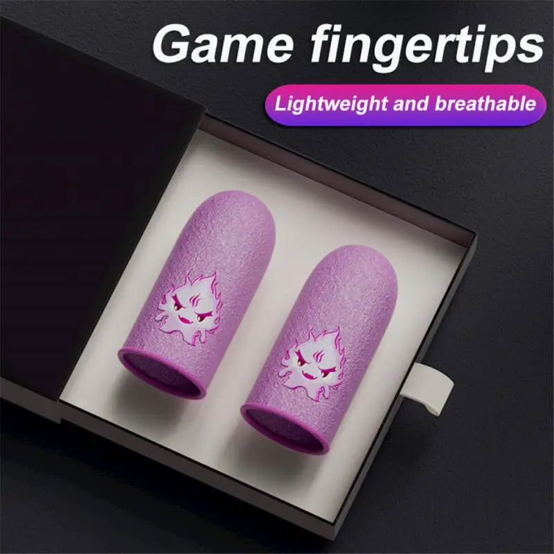 Manicotti Traspiranti Per Giochi Touchscreen Finger Covers Fibra D'Argento Per Giochi Telefonici Pubg Finger Thumb Sleeve