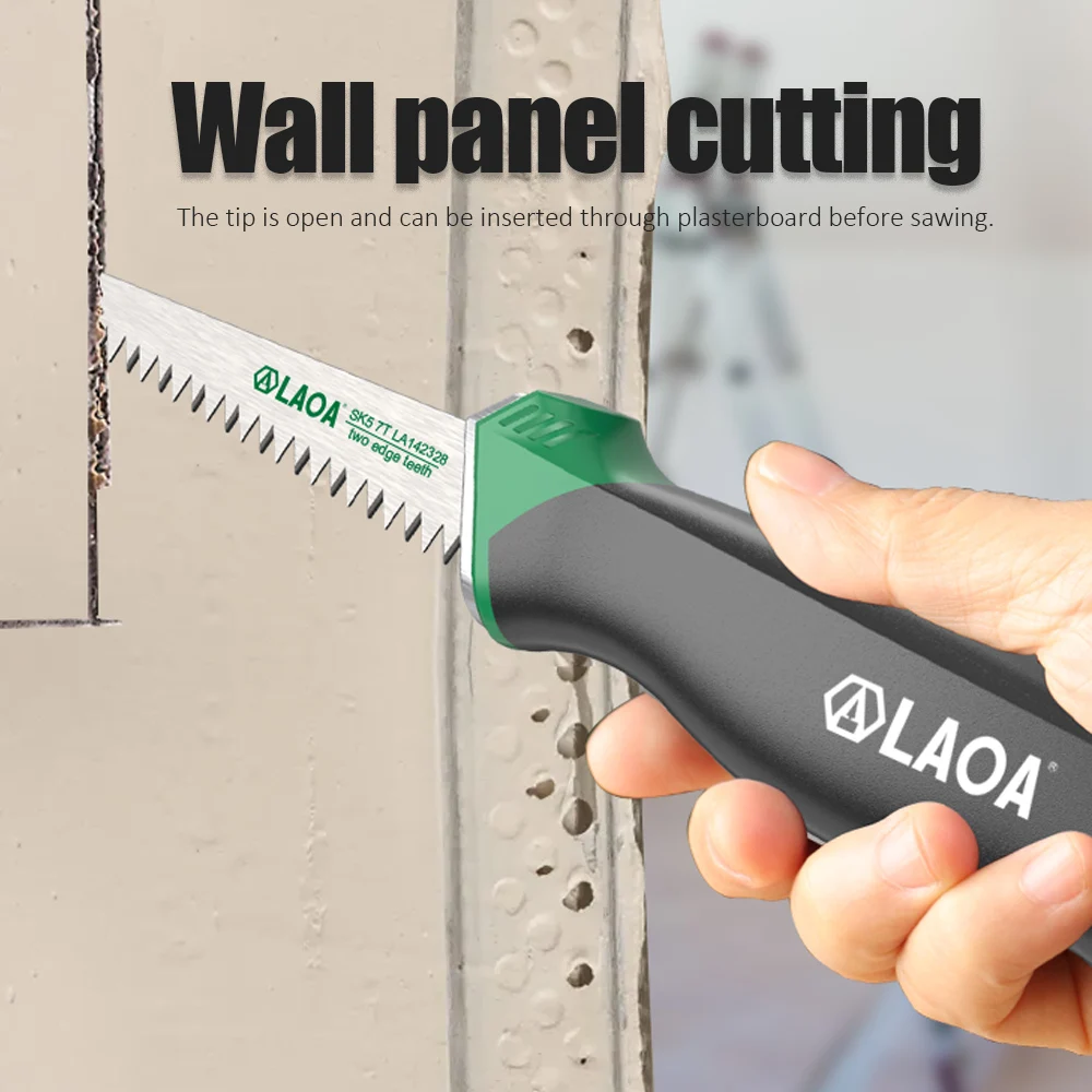 Handheld saw Wall panel saw household woodworking saw small handheld manual express park forest garden art gypsum board