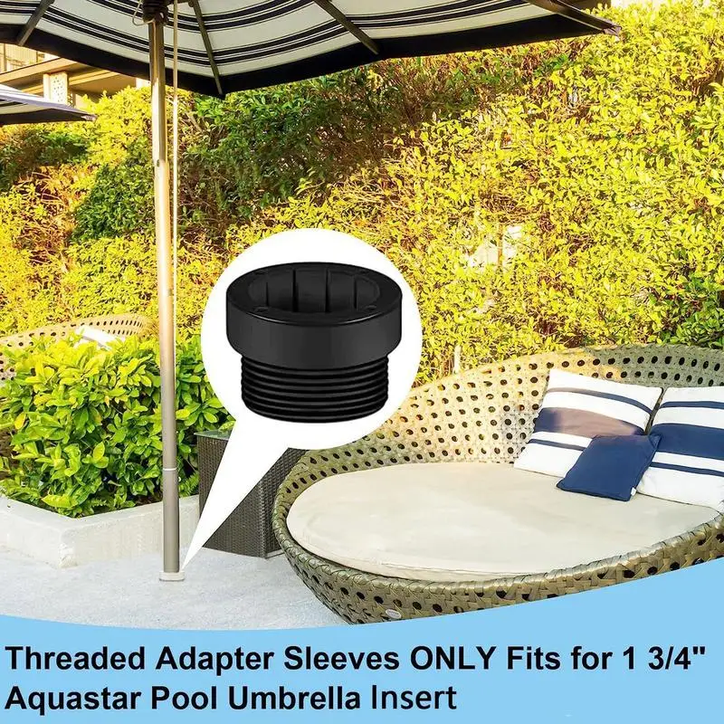 Pool Umbrella Stabilizer Adapter 4X Practical Pool Umbrella Sleeves Multi-use Base Insert Anti-Skidding Hole Plugs Stand