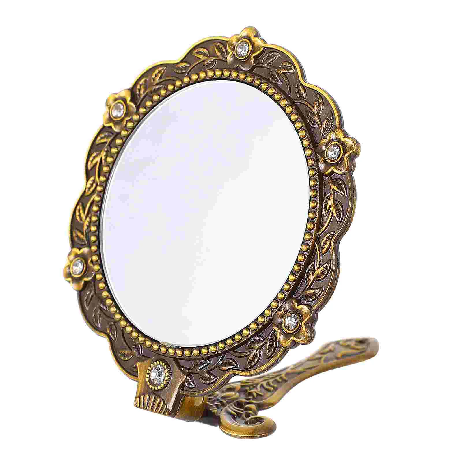 

Makeup Mirror Mirror Folding Makeup Mirror Rhinestone Handheld Mirror