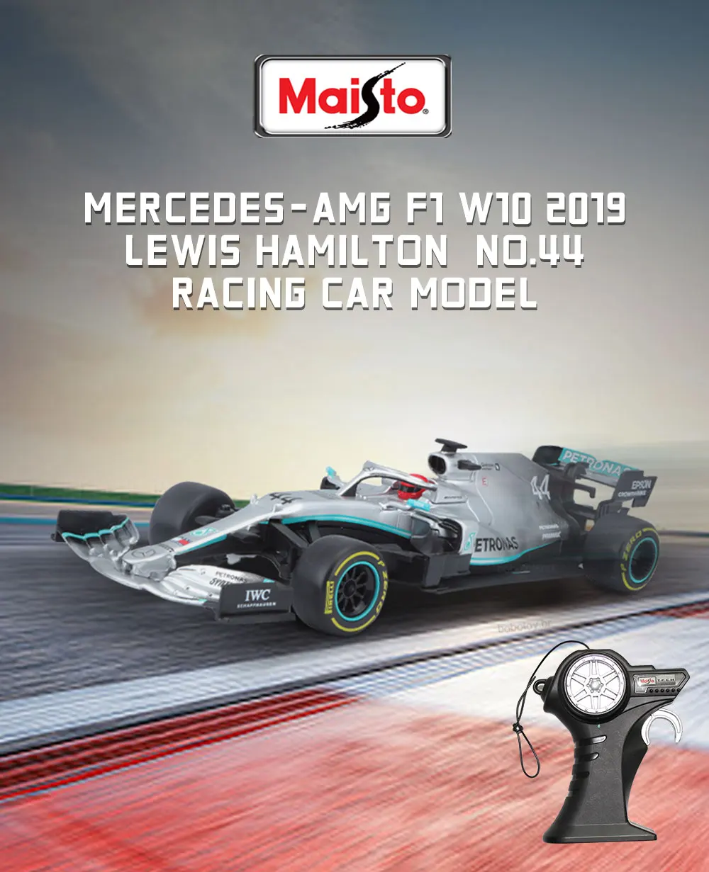 Miniatura Colecionável Carro Lewis Hamilton Numero 44: Mercedes