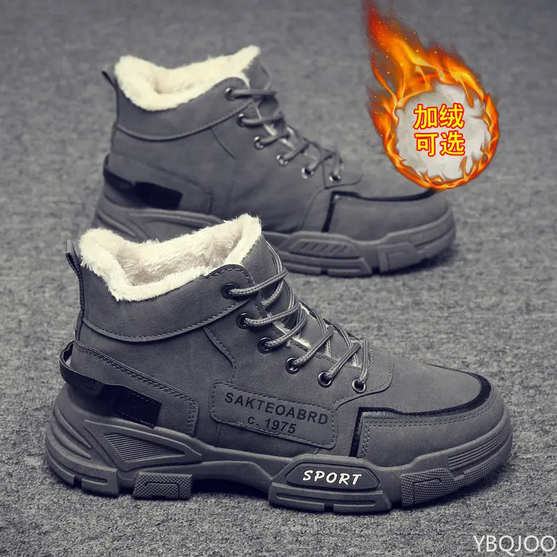 Men's Ankle Boots Fashion Male Vintage Styles Winter Boots Casual