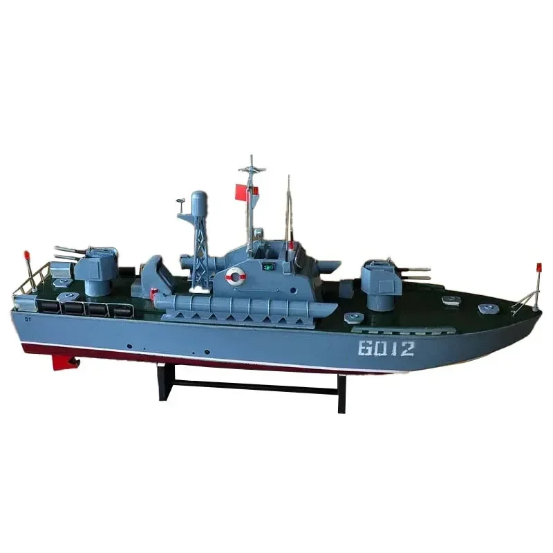 Remote Control Navy Torpedo Boat Model Simulation Battleship Toy Gift Electric RC Ship Model Attack Ship Finished Ship Model 3