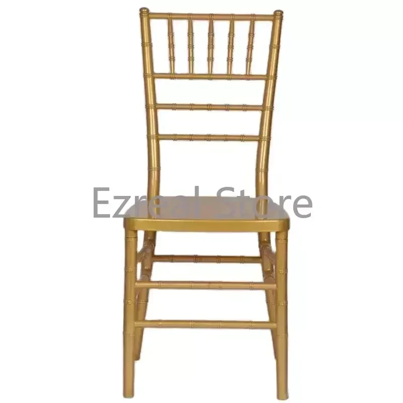 Dining Wedding Dining Chairs Party Events Hotel Gold Chiavari Chair Transparent Plastic Gamer Chaise Furniture LJ50HC