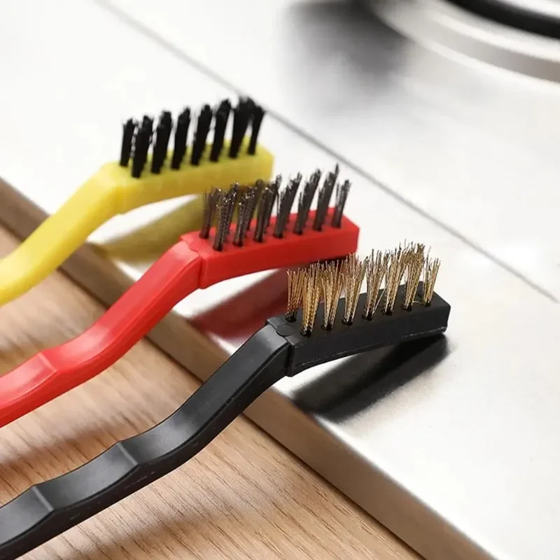 Lot De 9 Brosses Métalliques Pour Le Nettoyage De Cuisinière à Gaz Avec Grattoir De Table De Cuisson, Grattoir De Hotte Pour Rouille, Métal, Peinture, Soudure, Automobile, Espaces Restreints