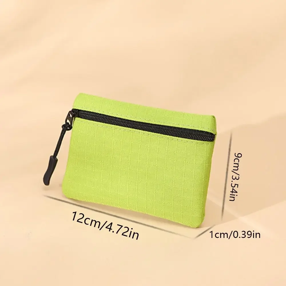 Fashion Zipper Type Coin Purse Women Solid Color Waterproof for Small Item Storage coin purse