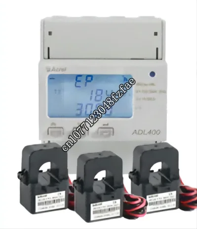 

ADL400-C 3P4W LCD display din rail mounted energy meter with active and reactive power monitoring function MID certificate