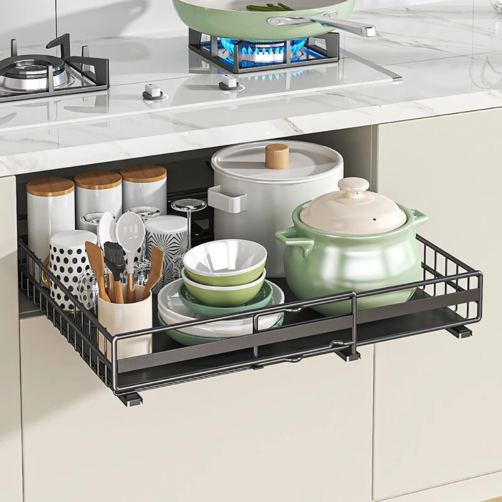 Pull Out Cabinet Organizer Expandable Slide Out Drawer Organizers, Pull Out Drawers Cabinets Shelves For Kitchen Pantry