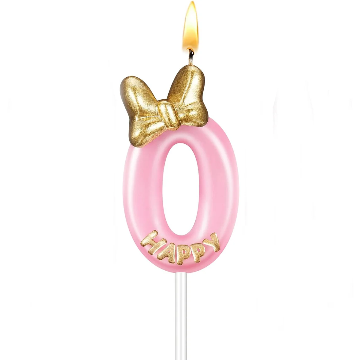 Candle Pink Birthday Candle Girl Happy Birthday Cake Topper Baking