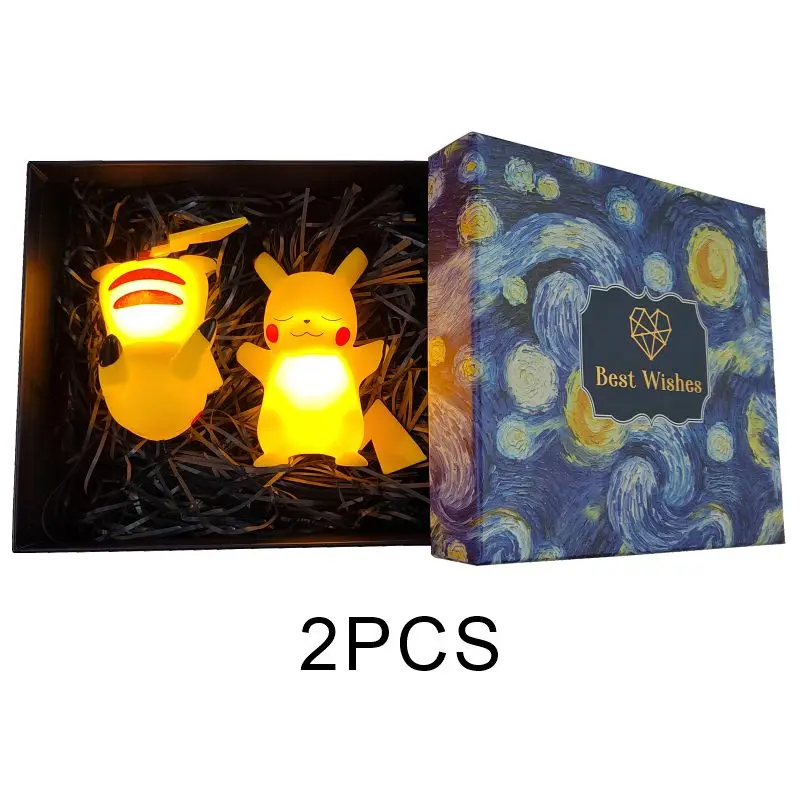 wwe toys Original Pokemon Cute Pikachu Creative Cartoon Anime Figure Night Light Fashion Kids Luminous Toy Children's Christmas Gifts hot toys star wars