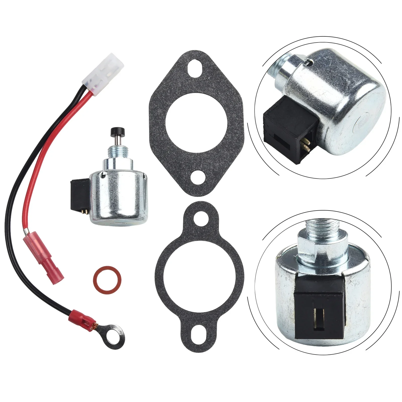 Fuel Cut Solenoid Valve High Quality Replacement For Kohler For Kohler 12-757-09 12-757-33S 1275733 Convenient