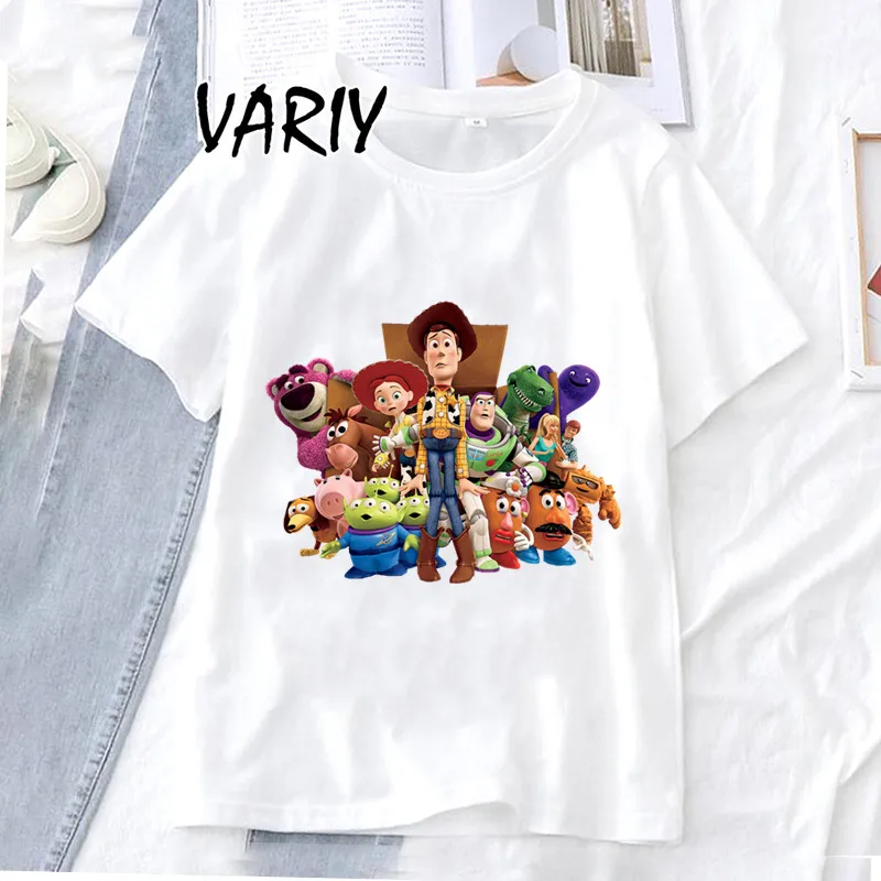 Funny Toy Story Printed T Shirt For Women Fashion T-Shirts Streetwear Mr. Potato Short Sleeves Harajuku Clothes Tees Tops