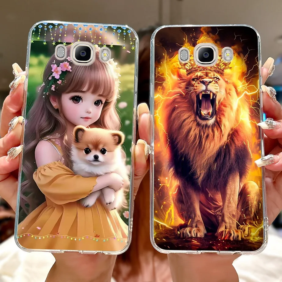 Luxury Painted Soft Silicone Phone Case - Elegant Design Cover
