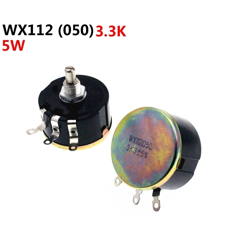

WX112 WX050 Single Turn Wirewound Potentiometer 3.3K 3K3 5W