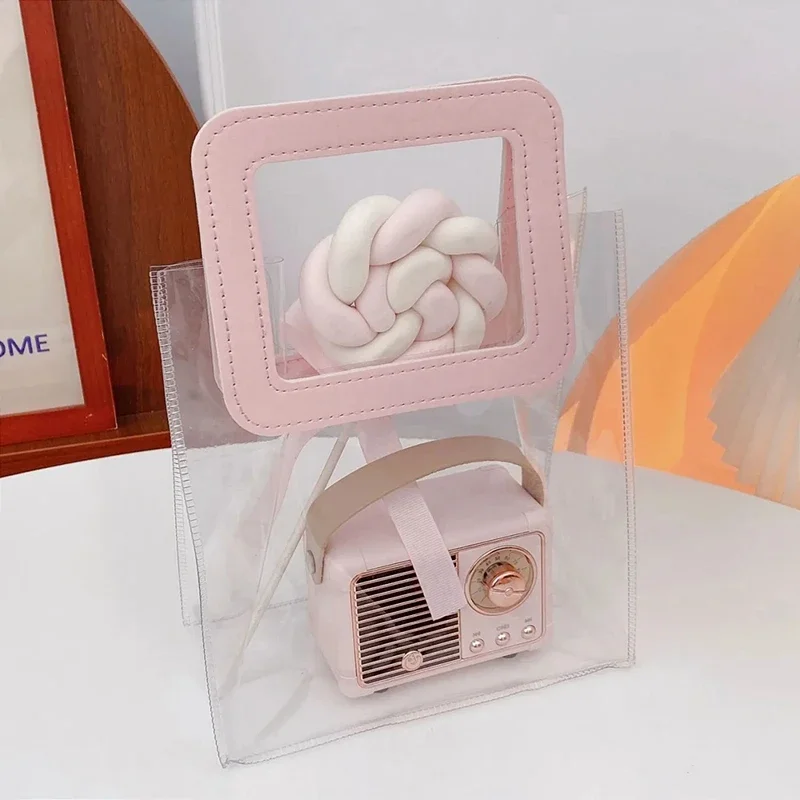 1–10PCS Transparent PVC Gift Bags Waterproof Candy Shopping Handbag with Love or Square... - SKU TPGB1849 - UGI Packaging