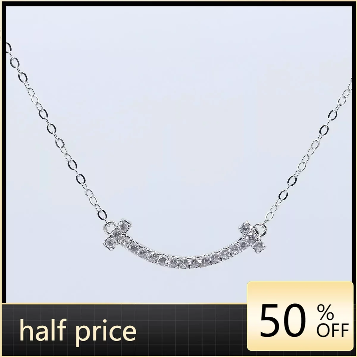 

Shine Zircon Shaped Pendant Necklace For Women Silver Color Jewelry Wedding Anniversary Party Bridal Chain Girls Choker