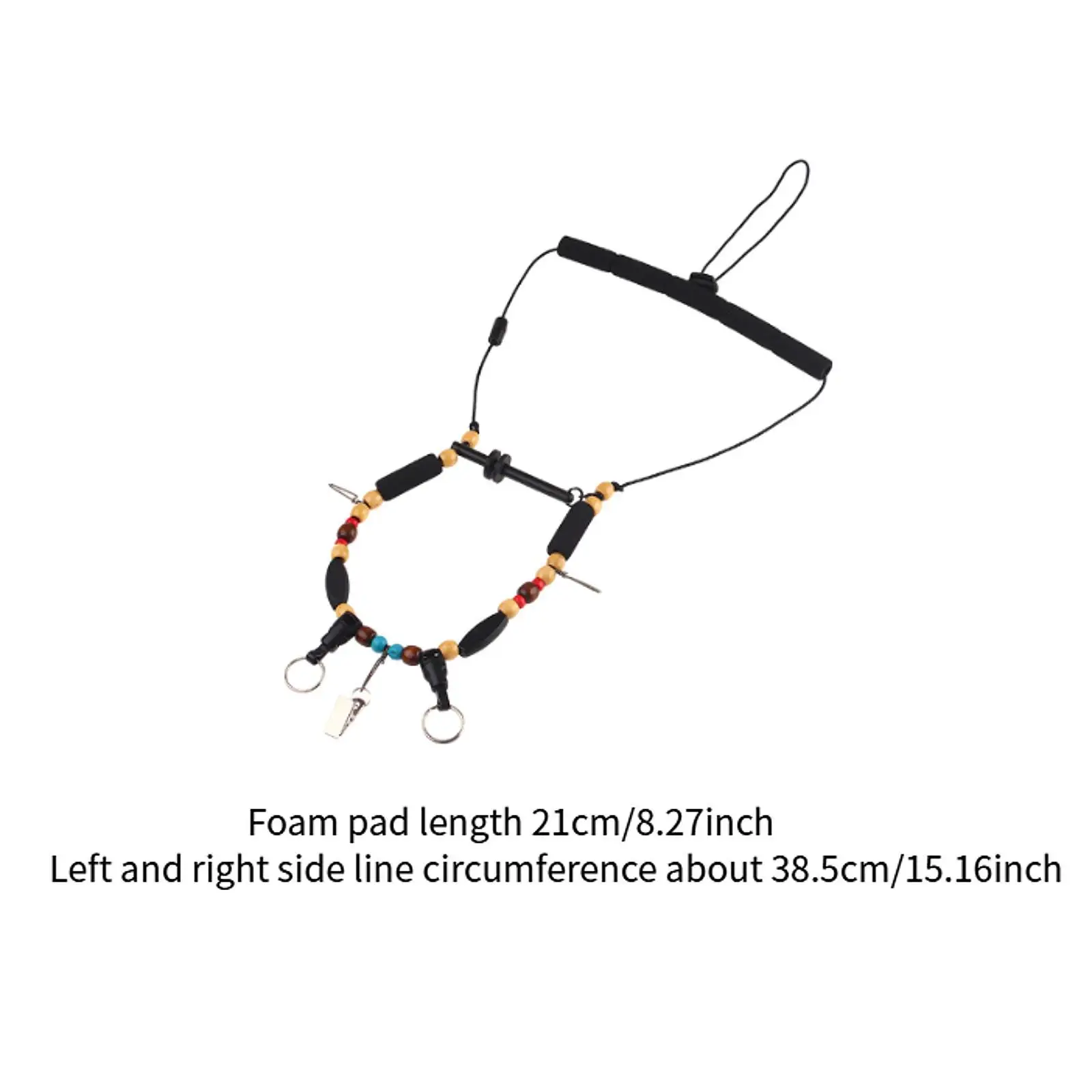 Fly Fishing Lanyard Portable Adjustable Hanging Necklace Organizer Neck Strap Angling Necklace Fly Fishing Necklace Tool