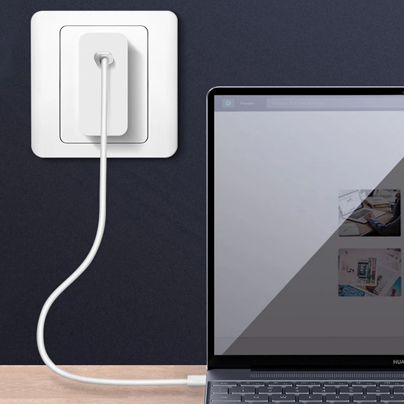 USB-C AC-adapter 65 Watt EU wallplug for Huawei Matebook 14 