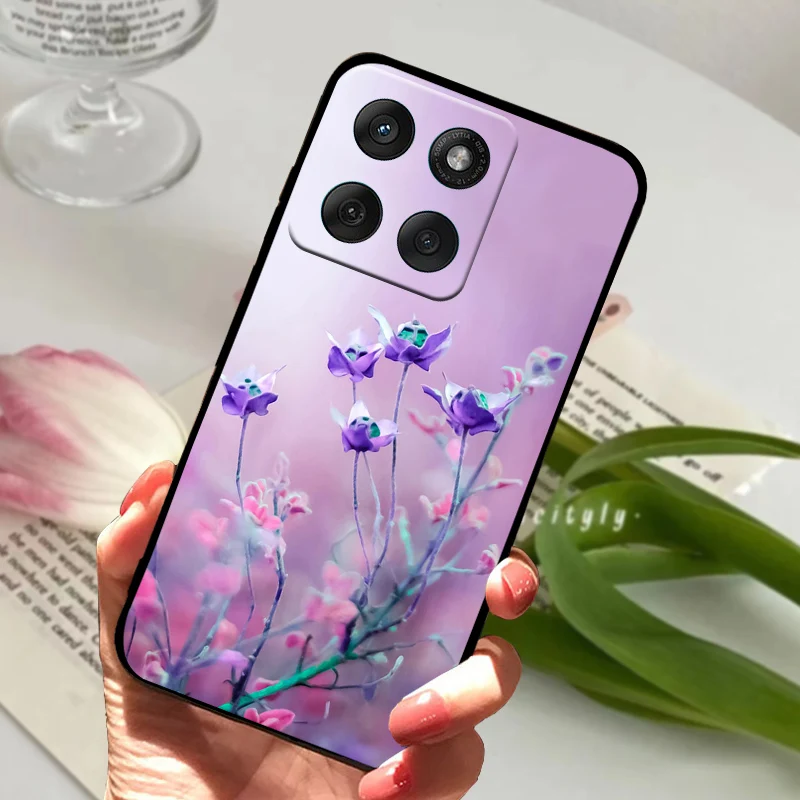Sleek Black TPU Silicone Phone Case - Fashionable Edge Series Back Cover