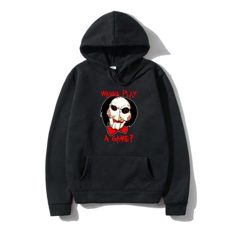 

Новинка 2022, верхняя одежда с изображением пазла из фильма, свитшот от пота на всю осень, новинка **, флисовая толстовка с капюшоном в стиле ужасов на Хэллоуин