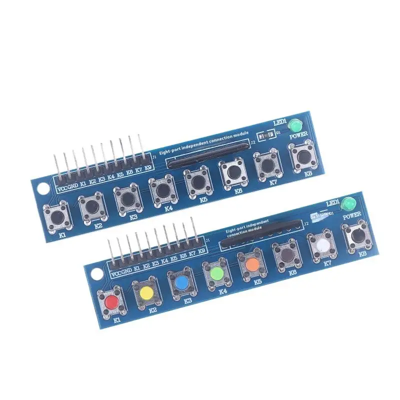 Arduino ARM용 1PCS 8 독립 키 터치 버튼 모듈 LED 표시기 키보드 키패드