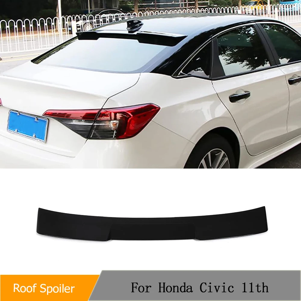 

Автомобильный задний спойлер для Honda Civic 11 поколения седан 2022 2023 Автомобильный задний спойлер для окна на крыши Блеск черный цвет