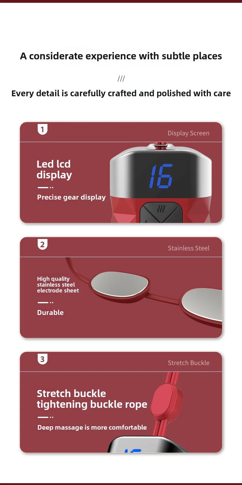 Neck Massager Mini Hanging Portable Muscle Stimulator Hot Compress Pulse Neck Massager Rechargeable Cervical Spine Massager