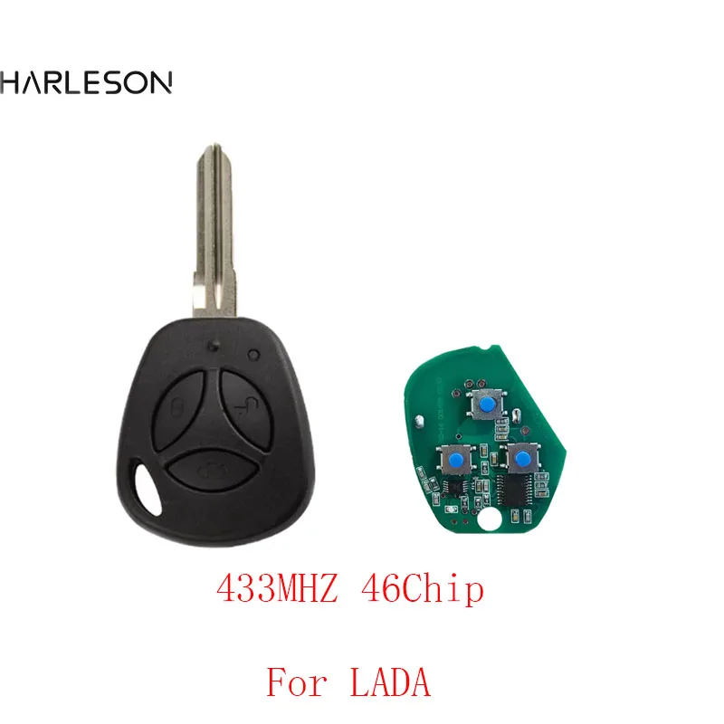 433Mhz 46Chip PCF7941 Remote Car Key For Lada Granta Priora Vesta X-Ray XRay Sedan Sport Kalina 3 Buttons