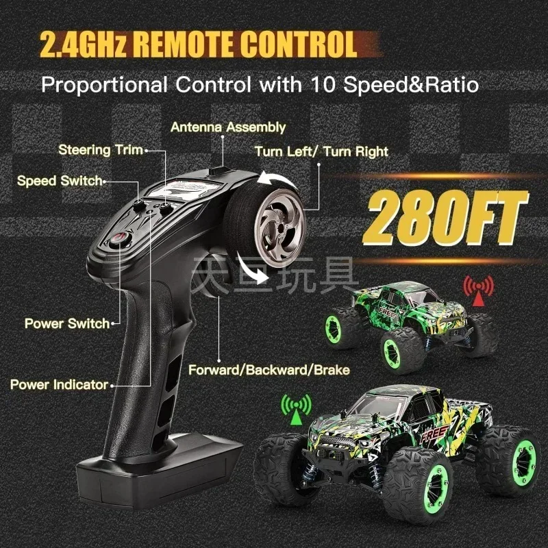 9524-1 Four-Wheel Drive Off-Road Climbing 1:18 High-Speed Car Electric Drift All-Terrain Rc Remote Control Car Model Toys Gift 4