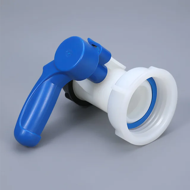 Műanyag Dn40 Pillangószelep Az Ibc Tartálytartályhoz 1000L Kapcsoló Tartály Adapter - Image 4