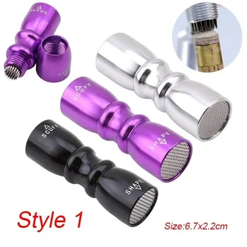 2 Styles Cue Tip Shaper Billiard Snooker Pool Cue Tip Shaper Snooker Cue Tips Multifunction Tool Shaper Scuffer Aerator Tapper