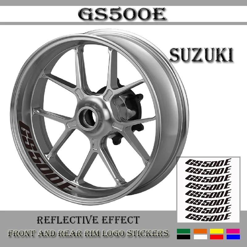 New Motorcycle Modified Wheel Sticker Waterproof Reflective Wheel Decal Color Wheel Side Strip for SUZUKI GS500E GS 500E