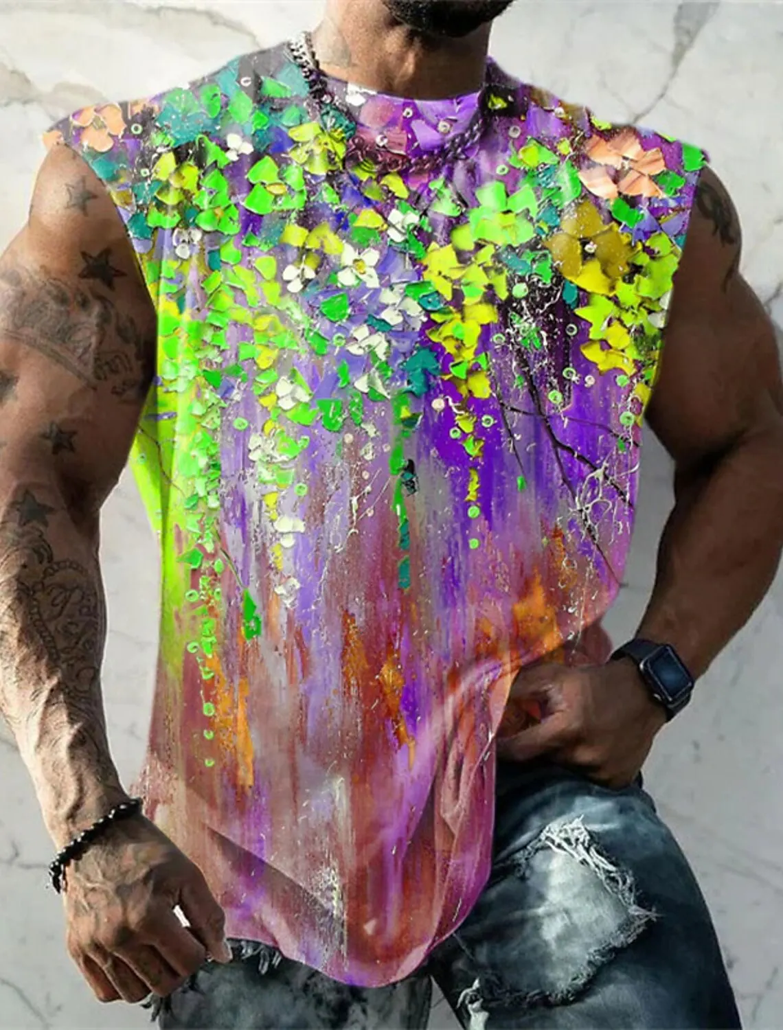 PINSPARK Canotta da Uomo, Confezione da 3 Magliette Senza Maniche, Fitness, Palestra, Allenamento, Maglietta Funzionale, Bodybuilding, Canottiera Sportiva, Corsa, Estate
