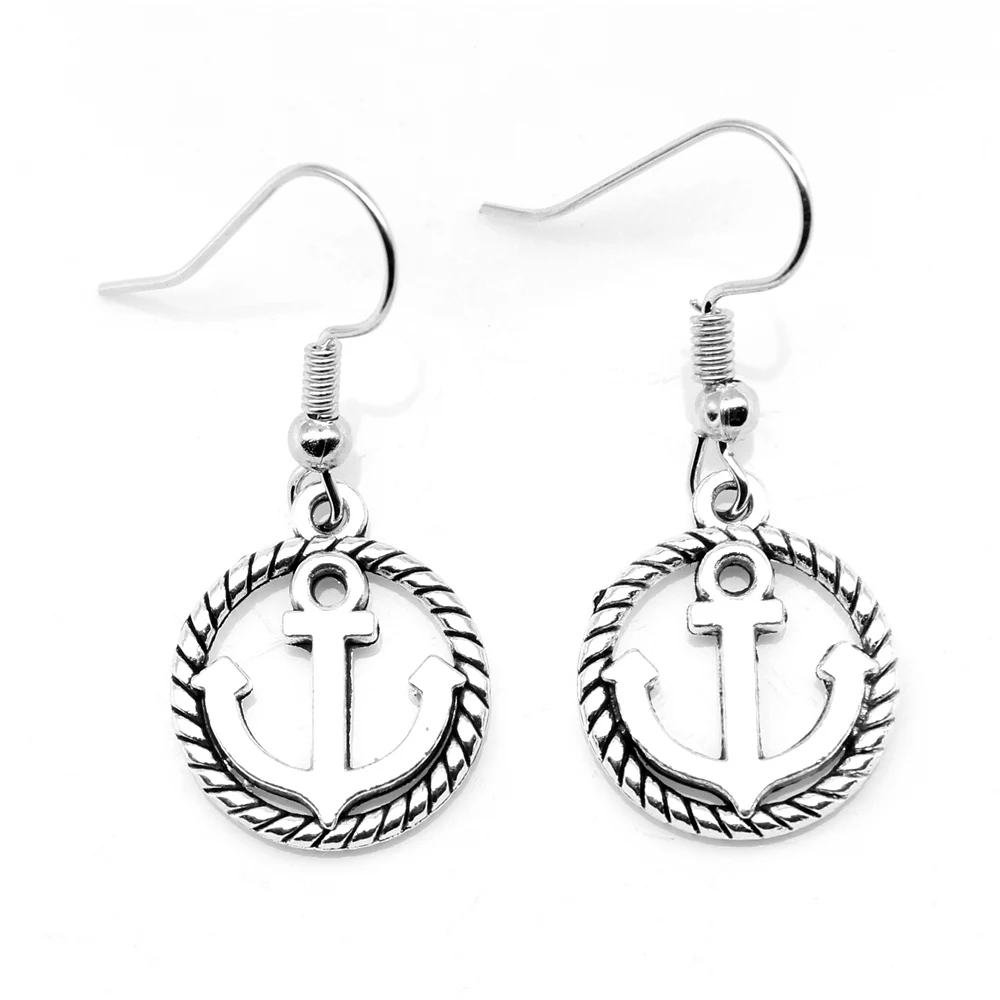 

1 Pair Anchor Earring Party Jewelry 16x18mm