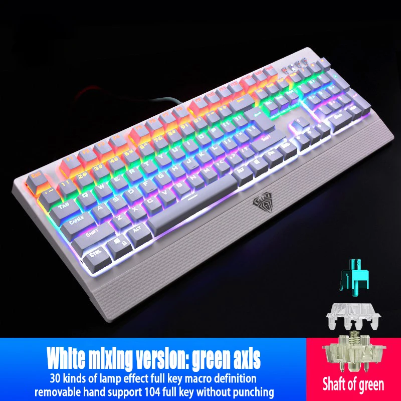

S2018 Mechanical Keyboard, Chicken Eating LOL Game, Esports Computer Peripheral, Large Hand Holder, Detachable