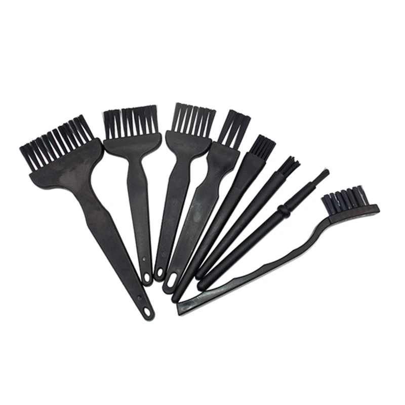 9x 컴퓨터 키보드 청소 브러시 키트 휴대용 정전기 방지 브러시 자동차 공기 통풍구 용 다용도 PCB 회로 기판 브러시