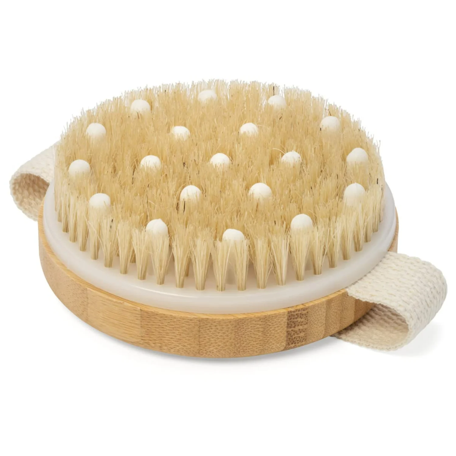 CSM Dry Body Brush-Natural Bristle Exfoliating Brush for Skin Renewal & Detox