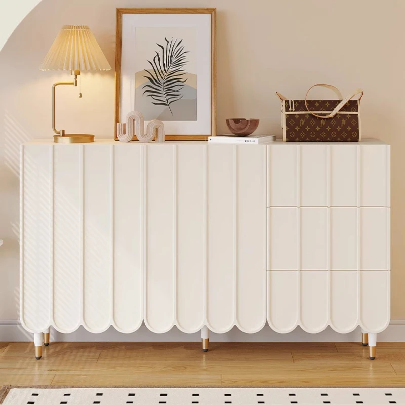 

Cream Style Small Apartment Home Entrance Large Capacity Wall Door Shoe Rack Light Luxury Locker