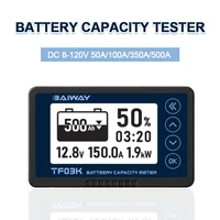 TF03K Coulomb Meter 8-120V 50A/100A/350A/500A Battery Capacity Indicator Electric Car/RV Voltage Current Display Battery Monitor 1