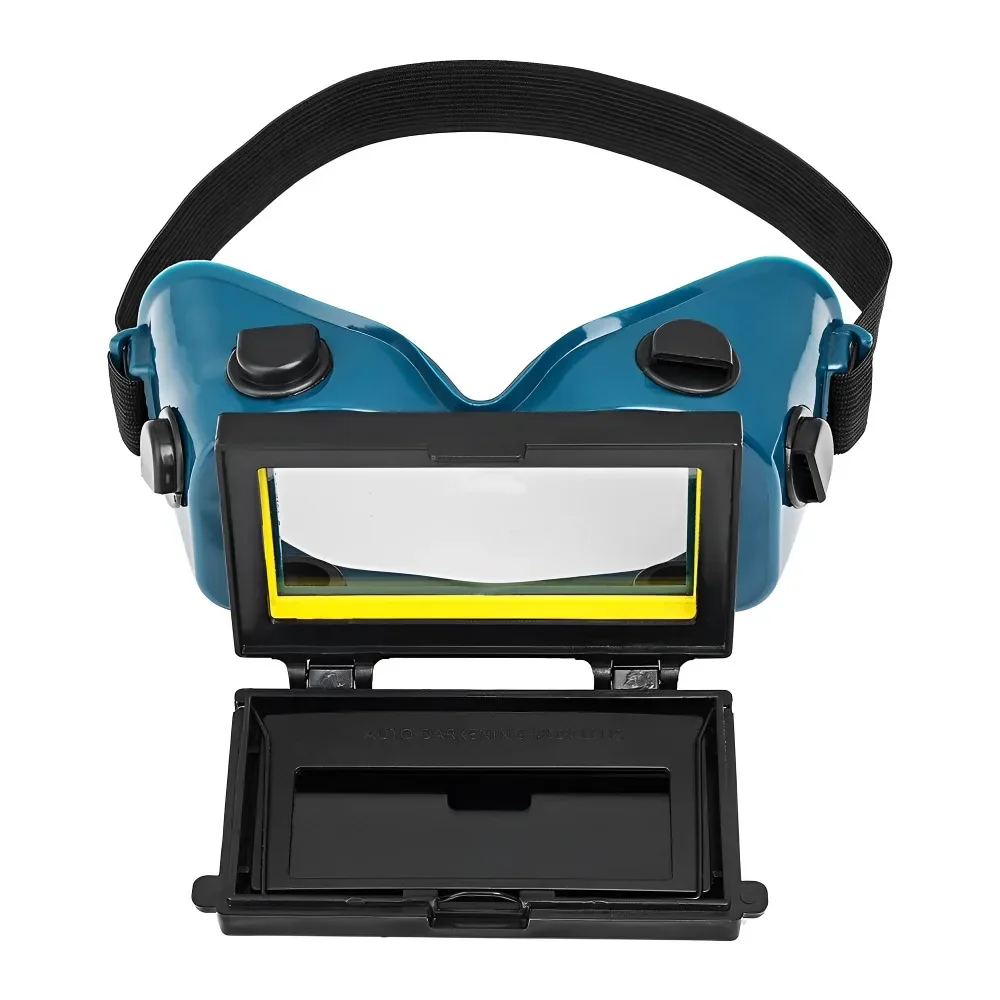 Solarenergie Automatische Dimmung Schweißbrille Schweißer Maske Helm Ausrüstung Schutzbrille Schützen Dimmung True Color Brille – Detail 12
