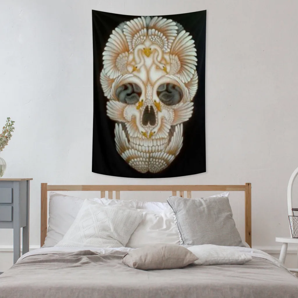 

Colorful Sugar Skull Art Tapestry Tapestry Aesthetic Room Décor Wall Hogar Items