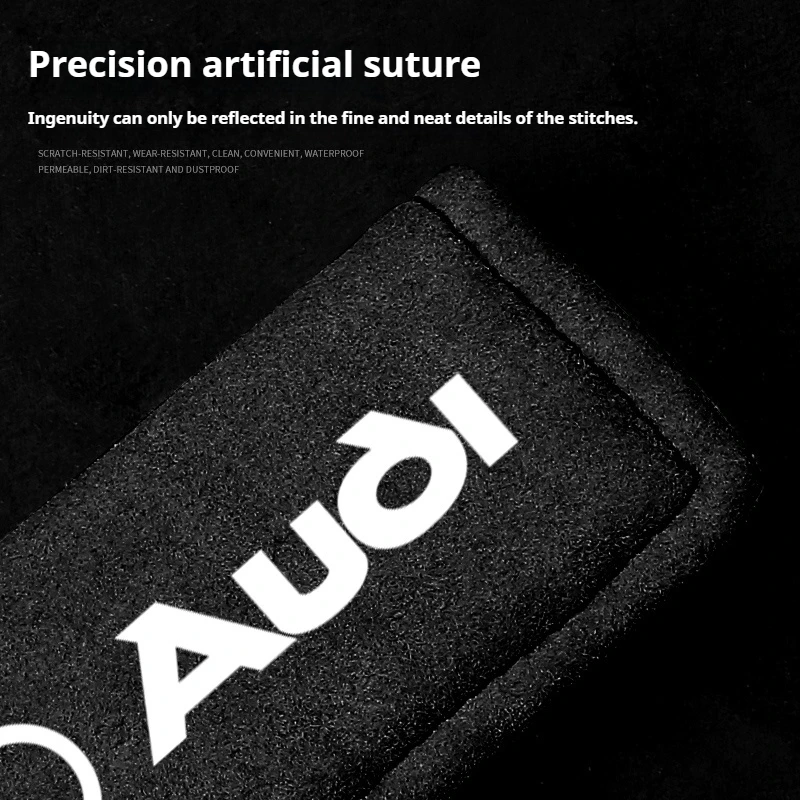 Car roof handle protective cover fur upholstered gloves For Audi A3 Q5 Q3 Q4 A4 B8 B7 A6 C7 A5 A7 A8 RS3 RS4 RS5 RS6 Auto parts