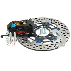 Brake Disc Rotor for Yamaha Aerox Nitro BWS 100 JOG 50 RR, 3 Hole Caliper Set, RPM 82mm Brake Caliper Radil Mounting, 220mm