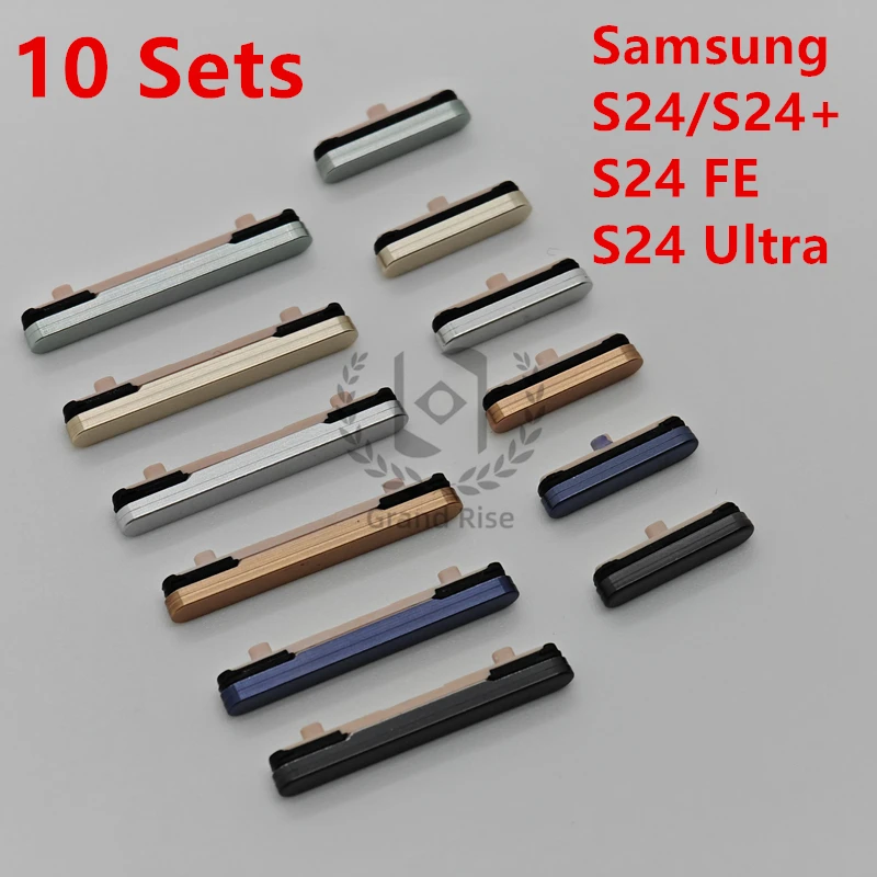 10 Sets of Volume and Power Button Side Key On/Off Repair Parts