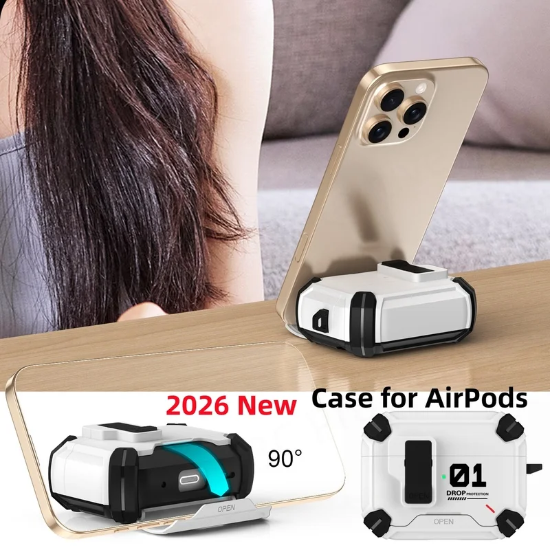 Magnetic Flip-Open Full Body Shockproof AirPods Case with Lock
