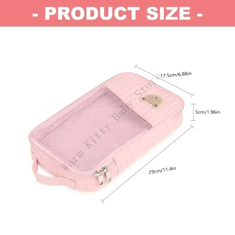 여행 및 일상 사용을 위한 빠른 액세스 지퍼 경량 디자인이 있는 XXFE 면  옷 정리 기저귀 가방