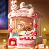 Children Mini Claw Machine Toy for Kids Cartoon Rabbit Automatic Coin Operated Play Game Crane Doll Machines Girls Birthday Gift 1