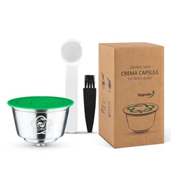 Reusable Coffee Capsule - Eco-Friendly Refillable Pods for Rich Coffee Experience (Dark Grey)