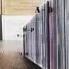 6 PCS Vinyl Record Dividers Transparent Acrylic Alphabet Tab Index Cards CD/LP Organizers Label Card Index Page Dividers 4